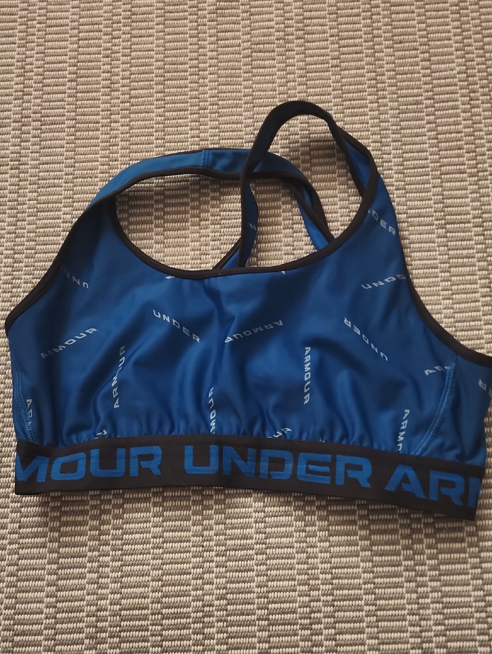 Under Armour Women’s Blue Logo Sports Bra Large